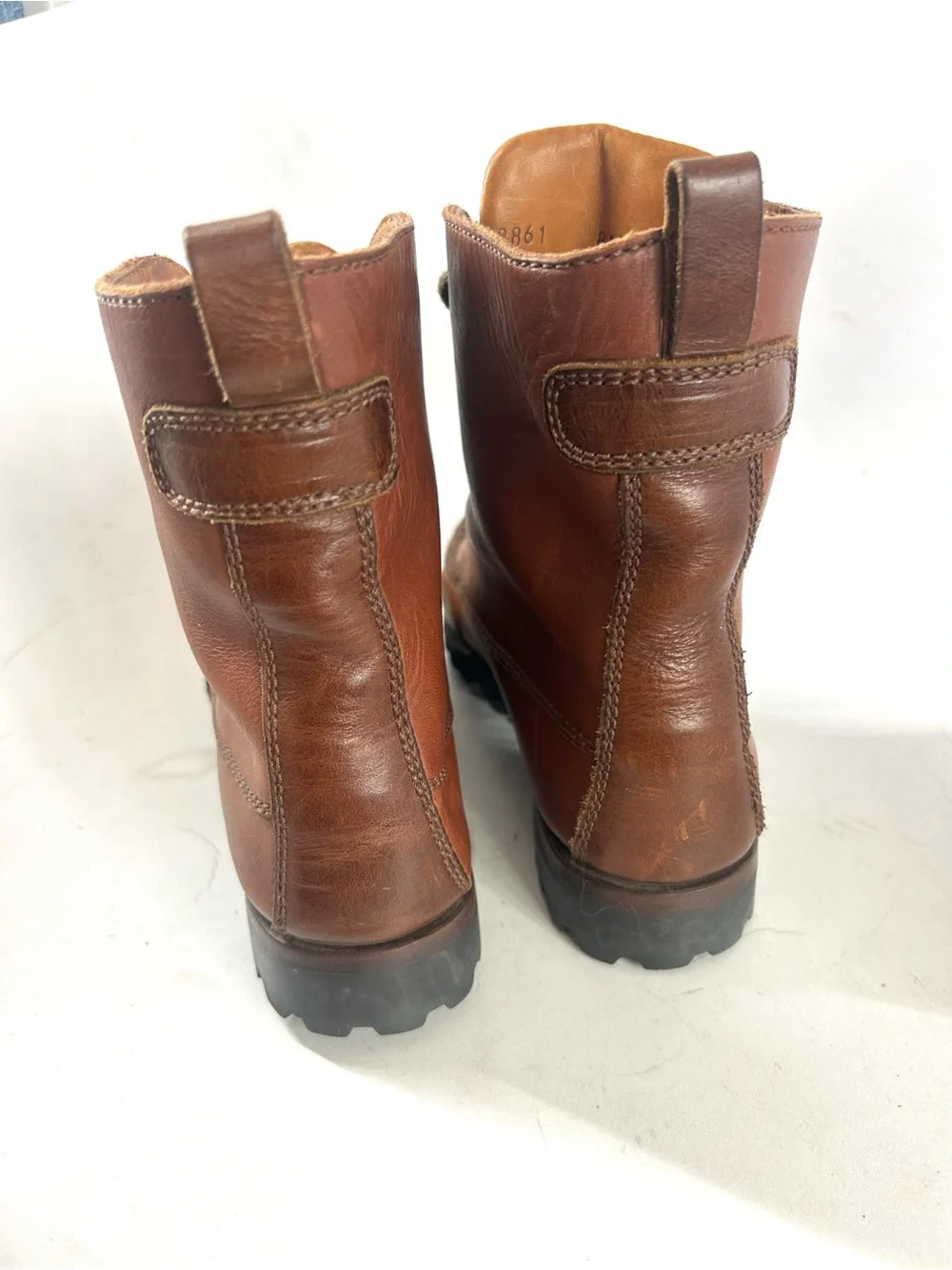 Cole Haan Country Vintage 80/90s Classic Brown Leather Moc Toe Women Boots 8 N